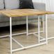Журнальний столик КВАДРО М Home Deco Білий / Дуб
