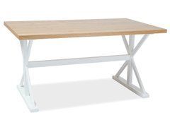 Стіл Обідній OXFORD Signal 150x90 Дуб / Білий жива фотографія