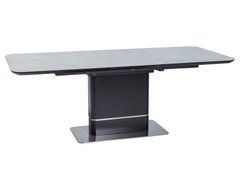 Стол Обеденный PALLAS CERAMIC Signal 160(210)x90 Черный Эффект Мрамора реальная фотография