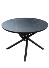 Стол Раскладной DAOSUN DT 8115 110/150x110 Черный Керамика реальная фотография