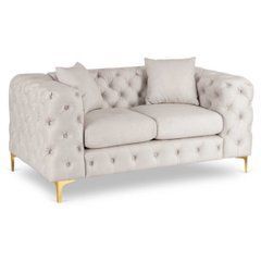 Двухместный диван SORRENTO 2S Mebel Elite из кремового велюра