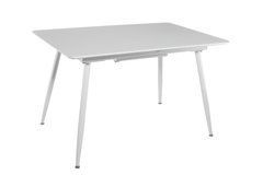 Стол Обеденный DAOSUN DT 859 120(160)x80 Белый Мат реальная фотография