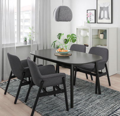 Столовый комплект VEDBO / VEDBO IKEA Черный