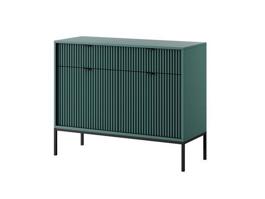 Комод Perfect Home Новая/Nova 2-дверный с 2 ​​ящиками и черными ножками KSZ104 Лабрадор реальная фотография