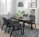 Столовый комплект VEDBO / VEDBO IKEA Черный