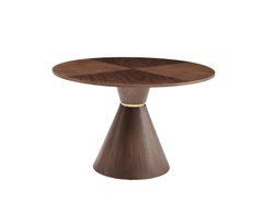 Стіл Круглий Обідній ADISON Natural Walnut-01 Bjorn 120х120&nbsp;Дуб/Горіх жива фотографія