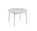 Стол Обеденный ASKOLD R CERAMIC Snow white Matt (White leg) Bjorn 105(135)х105 Белый Эффект Мрамора