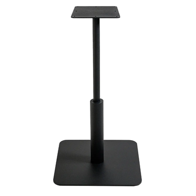 Стол Ibiza Soft light Lovko 60x60 Черный металл/белый реальная фотография
