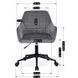Стул офисный поворотный бархатный MEBEL ELITE LUCY Velvet Серый