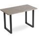 Стол ALTE MAX Mebel Elite 130х65 см бетон / черный