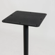 Стол Ibiza Soft light Lovko 60x60 Черный металл/белый