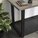 Стол ALTE MAX Mebel Elite 130х65 см бетон / черный