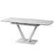 Стол раскладной ELVI MATTE STATURARIO Concepto 120(180)x80 Керамика Матовый Белый реальная фотография