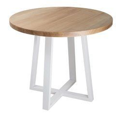 Стол PLATO Lovko 90 x 90 Белый реальная фотография