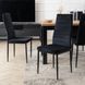 Стілець NARIS Mebel Elite Чорний велюр