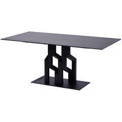 Стол обеденный ETNA LOFTY BLACK Concepto 180x90&nbsp;Керамика Черный реальная фотография