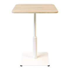 Стол Ibiza Soft light Lovko 60x60 Белый металл/дуб реальная фотография
