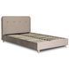 Кровать двуспальная бархатная MEBEL ELITE DENNIS Velvet 120x200 Беж