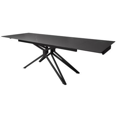 Стіл розкладний STAR BLACK MARBLE Concepto 160(240)x90 Чорний Мат жива фотографія