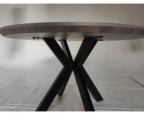 Стол раскладной TML-660 VETRO 120x120 Пепельный Дуб реальная фотография