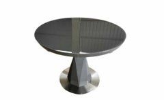 Стол раскладной РАУНД Prestol 100/130x100 Темно-серый реальная фотография