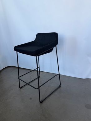 Напівбарний стілець COMFY Concepto Тканина Чорний жива фотографія