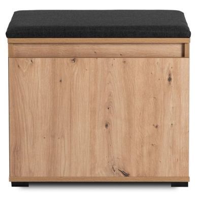Тумба для взуття MODENA Mebel Elite 60 Дуб Артизан/Графіт жива фотографія