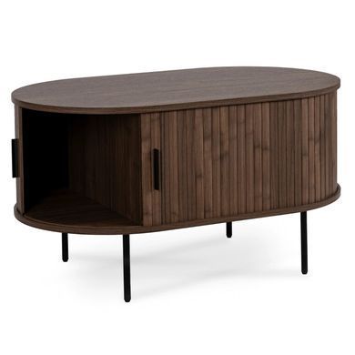 Журнальний столик MEBEL ELITE HEATHER Горіх жива фотографія