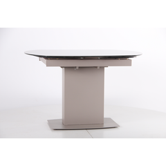 Стол раскладной Joel beige AMF 120(180)X90 glass Quartz beige реальная фотография