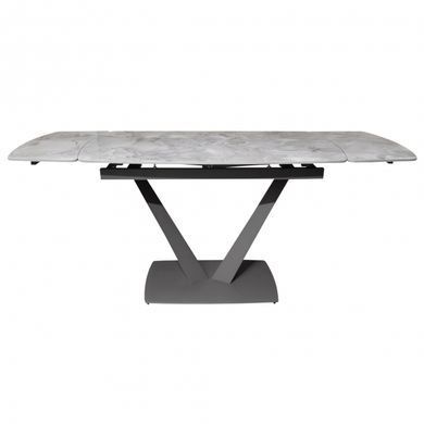 Стол раскладной ELVI GREY STONE Concepto 120(180)x80 Керамика Глянец Серый реальная фотография