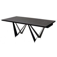 Стіл розкладний FJORD BLACK MARBLE КЕРАМІКА 200-300 см Concepto Чорний жива фотографія