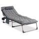Шезлонг Garden Lodge SATURN&nbsp;Mebel Elite Grey жива фотографія