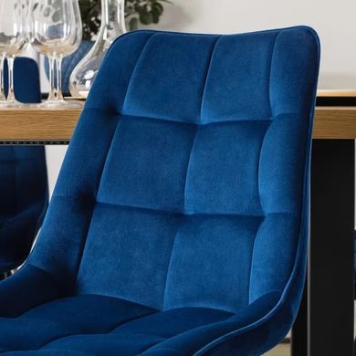 Стул RIO Velvet Mebel Elite Темно-синий реальная фотография