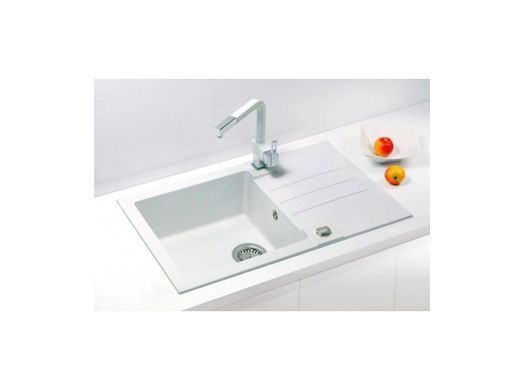 Кухонна мийка R&R ROCK 130 Alveus 78x48x18 Білий