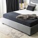 Кровать бархатная MEBEL ELITE BLOOM Velvet 160x200см Серый