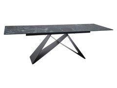 Стол Обеденный WESTIN CERAMIC Signal MORSKI VERDE ALPI 160(240)X90 Бирюзовый Мат / Черный Мат реальная фотография