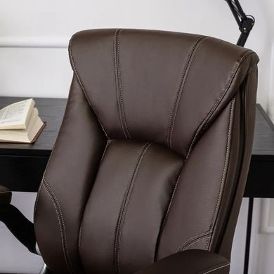 Комп'ютерне крісло SORIN Mebel Elite екошкіра Коричневий жива фотографія