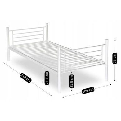 Двухъярусная кровать MEBEL ELITE RODEZ 90x200 см Белый реальная фотография