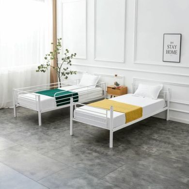 Двухъярусная кровать MEBEL ELITE RODEZ 90x200 см Белый реальная фотография