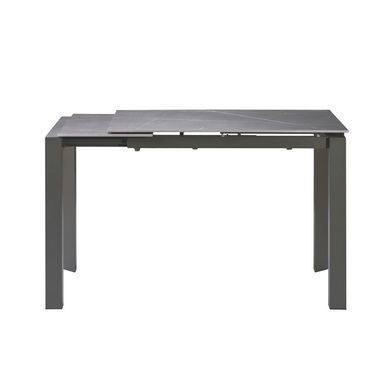 Стол Обеденный BRIGHT GREY MARBLE Concepto 102/142x70 Керамика Серый Мрамор реальная фотография