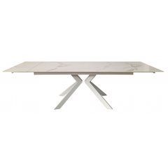 Стіл розкладний SWANK STATURARIO WHITE Concepto 180(260)x90 Кераміка Білий жива фотографія