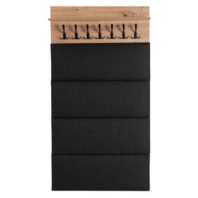 Настенная вешалка PRATO Mebel Elite 80 Дуб артизан/графит реальная фотография