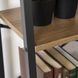 Стеллаж GIA Mebel Elite Орех / Черный