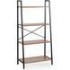 Стеллаж GIA Mebel Elite Орех / Черный