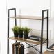 Стеллаж GIA Mebel Elite Орех / Черный