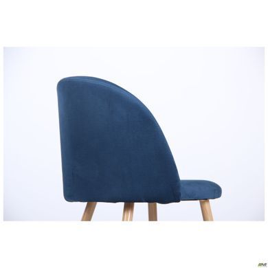 Стул Sherry beech Velvet AMF Синий реальная фотография