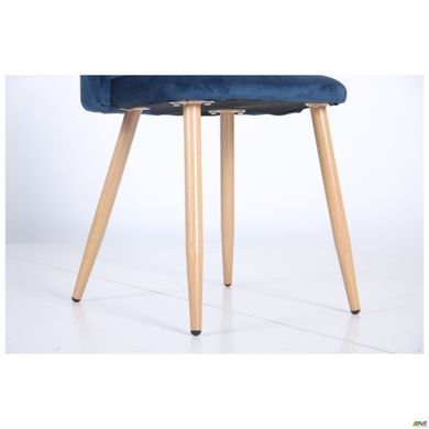 Стул Sherry beech Velvet AMF Синий реальная фотография