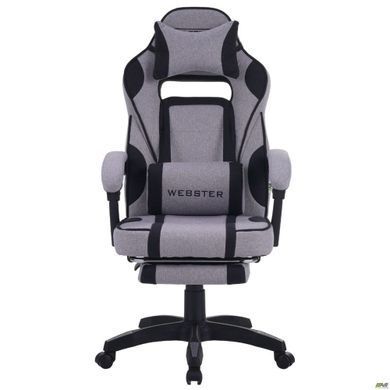 Кресло геймерское VR Racer Textile Webster AMF Cерый/черный реальная фотография