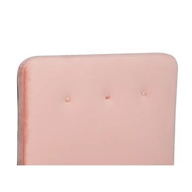 Кровать MIKEL Velvet Mebel Elite 90x200 Розовый реальная фотография
