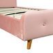 Кровать MIKEL Velvet Mebel Elite 90x200 Розовый